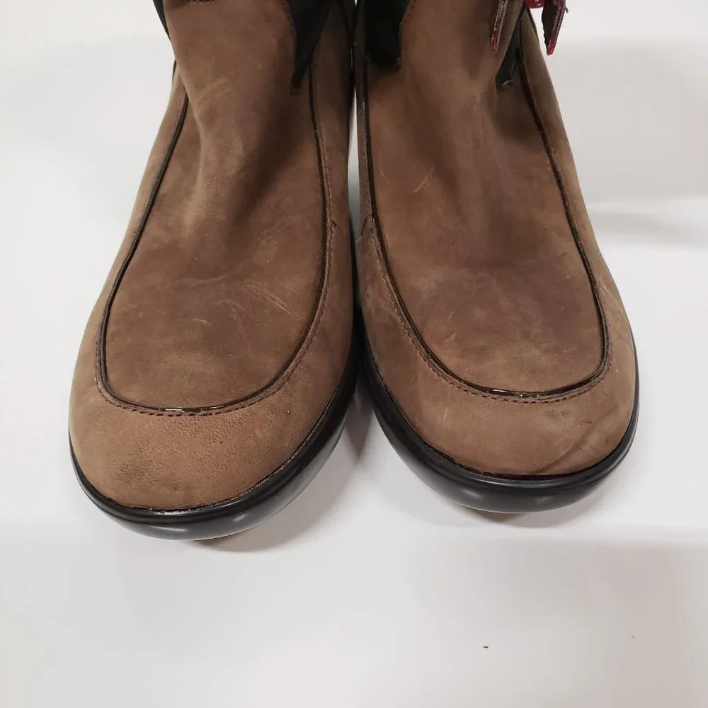 Sperry Top-Sider Weatherproof‎ Suede Leather Sherpa Lined Wedge Boots - Size